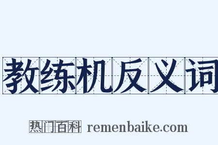 教练机反义词是什么意思的图片